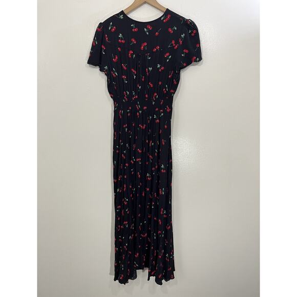 Cherries Cherry Girl Cottagecore Romantic Boho Maxi Dress Whimsigoth Y2K Pin Up - Picture 3 of 16